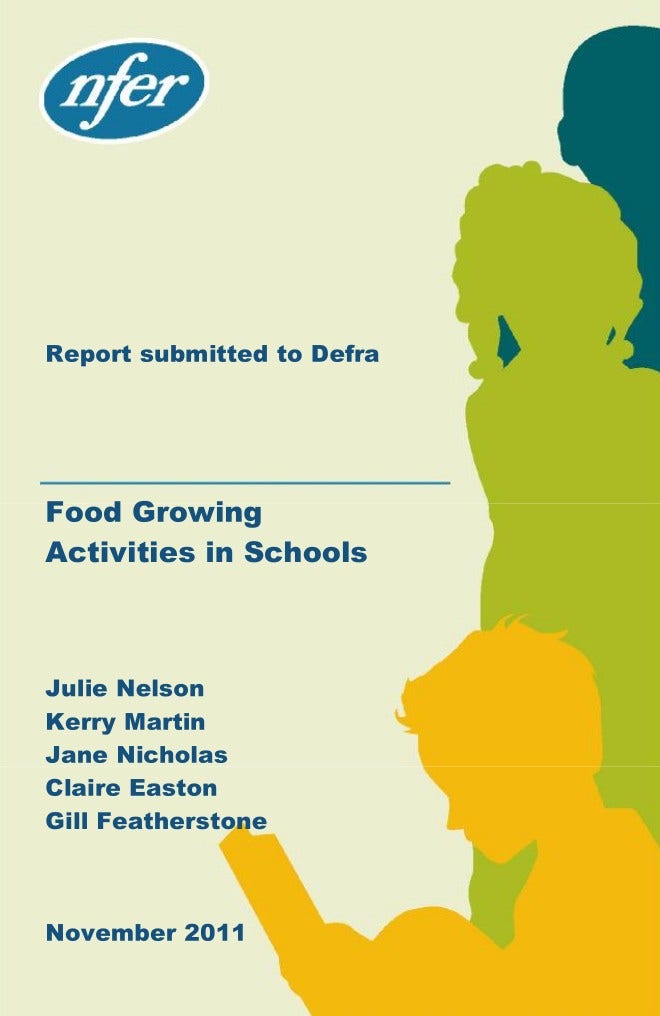 Growing food report cover