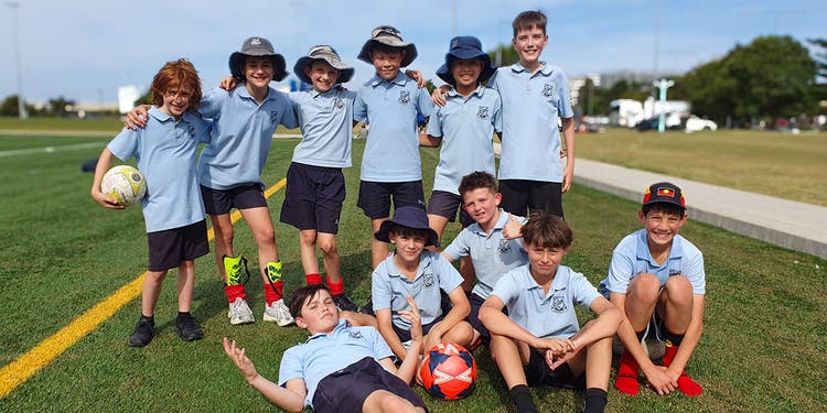 photo of students in senior a soccer team