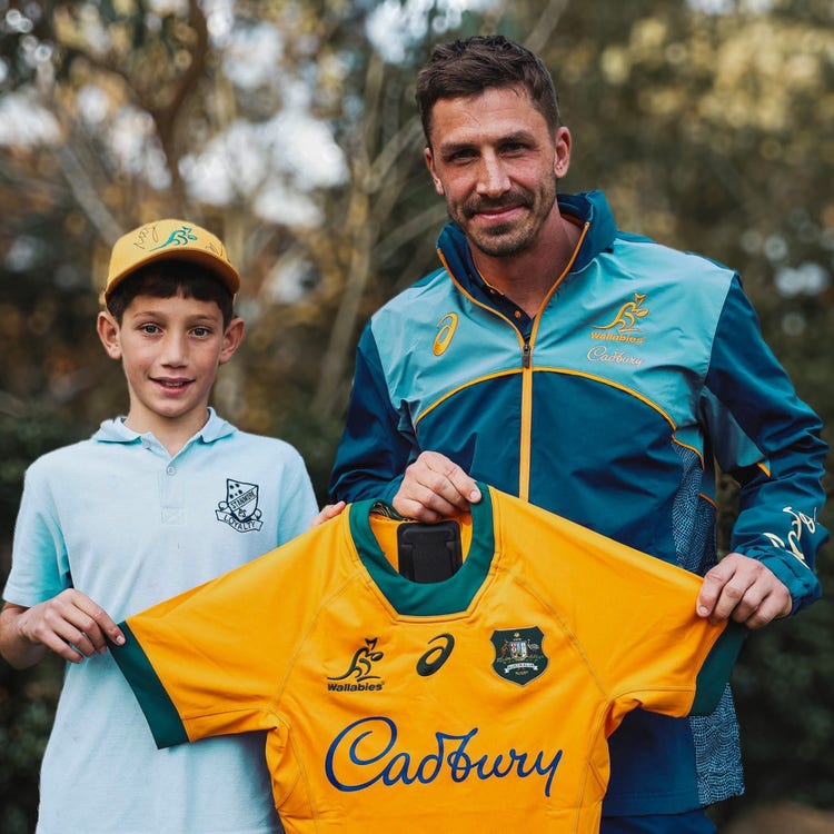 Jake Gordon with student