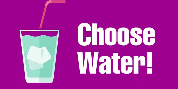 Choose water as a drink cover image