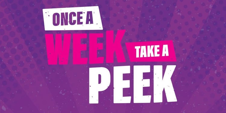 Once a week take a peek